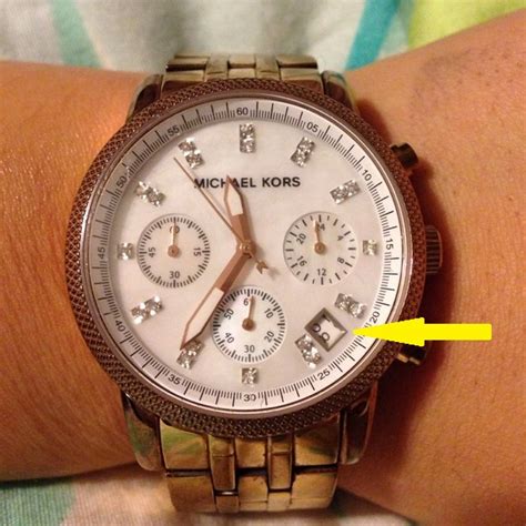 real or fake mk watch|false michael kors watch.